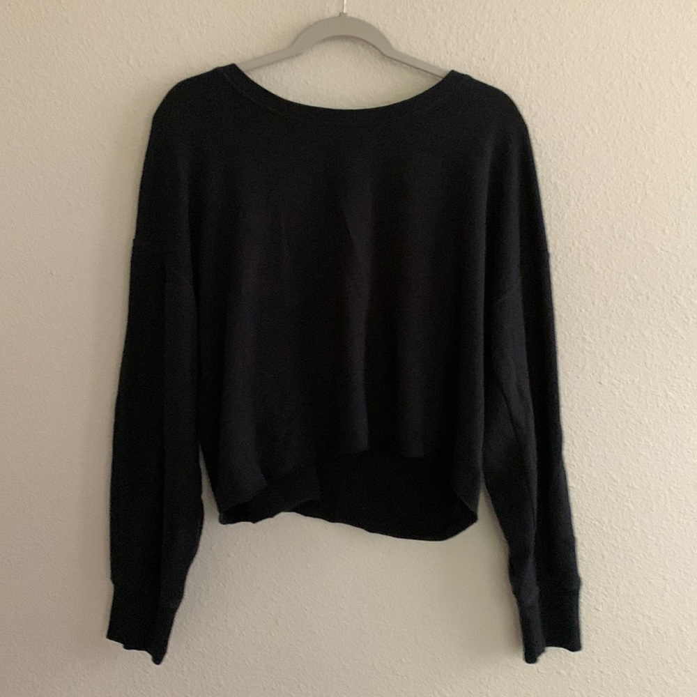 aerie offline Cropped, Open-Back Sweatshirt